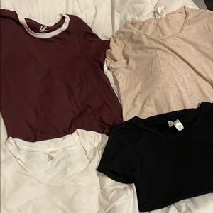 4 plain T shirts